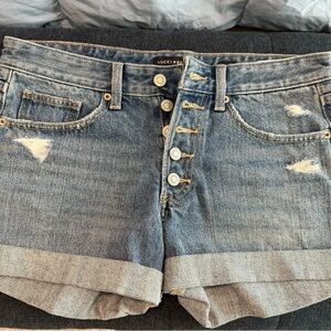 Lucky Brand Women's Distressed Blue Jean Shorts